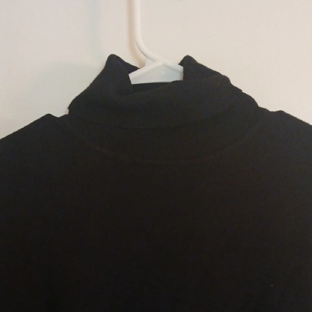 Chico' Black Turtle Neck Sweater Classic Knit - Picture 7 of 11